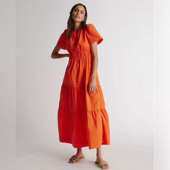 Quince Dresses & Skirts - Quince 100% Organic Cotton Tiered Maxi Dress. EUC